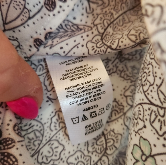 LOFT floral Blouse Size XS - Picture 5 of 6